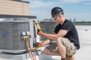 Hvac Checking Condenser