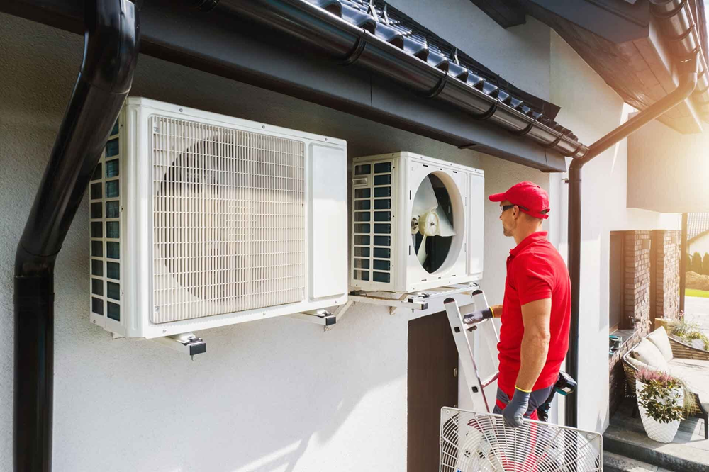 Hvac repair side of house